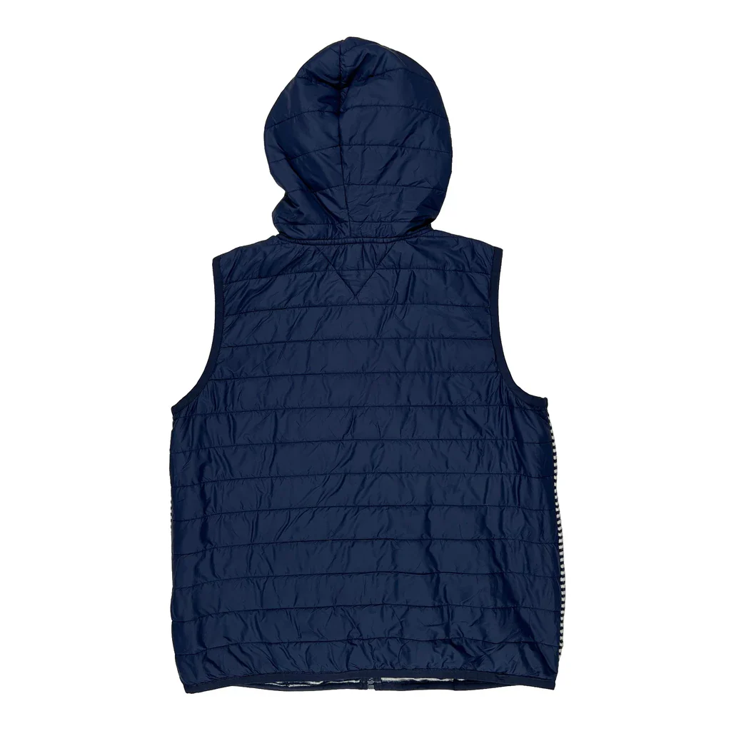 Tommy Hilfiger Striped Vest - Large Navy Polyester - Image 2