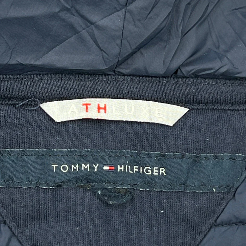 Tommy Hilfiger Striped Vest - Large Navy Polyester - Image 4
