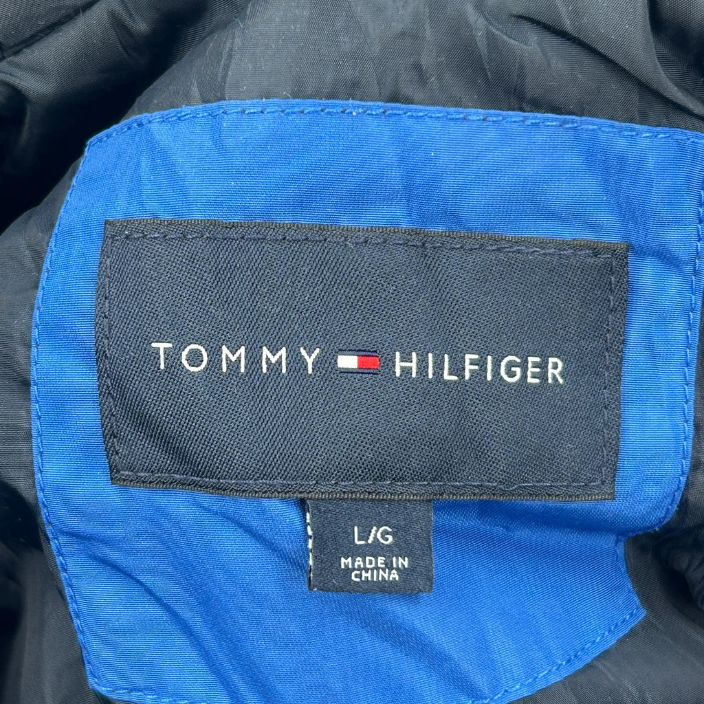 Tommy Hilfiger Spellout Windbreaker - Large Blue Polyester - Image 3