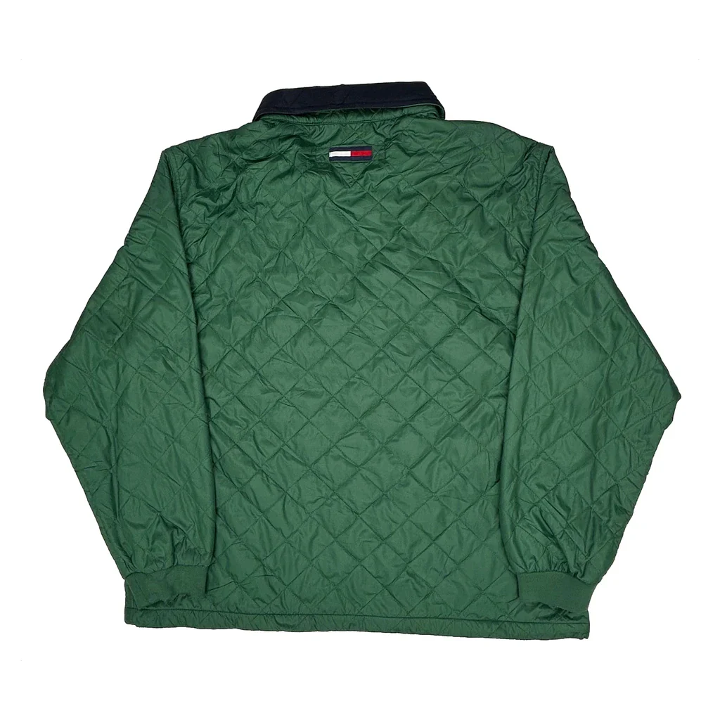 Tommy Hilfiger Windbreaker - XL Green Polyester - Image 2