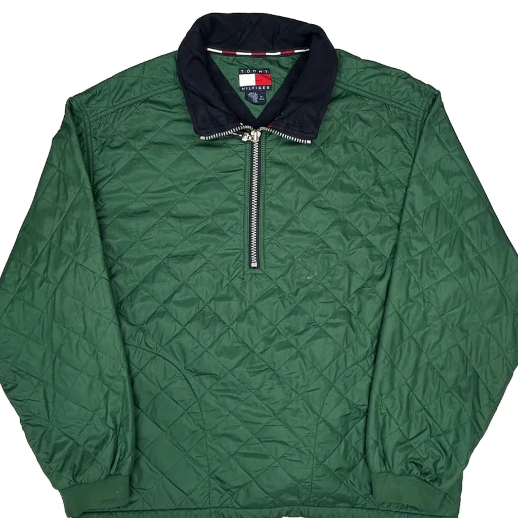 Tommy Hilfiger Windbreaker - XL Green Polyester - Image 6