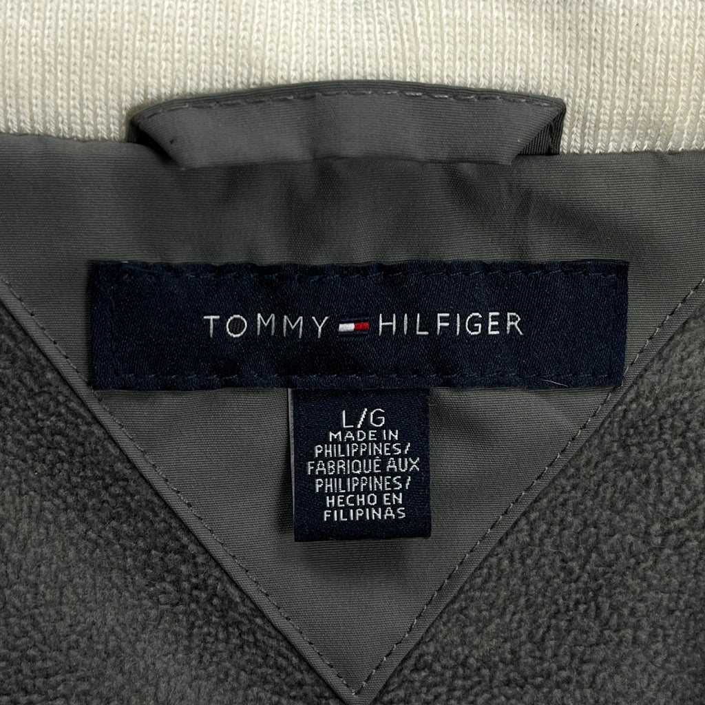 Tommy Hilfiger Spellout Windbreaker - Large Grey Polyester - Image 3