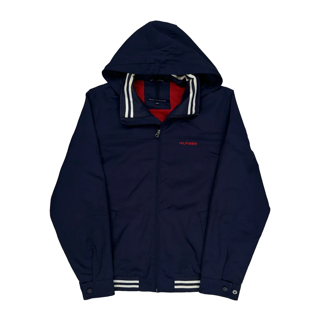 Tommy Hilfiger Windbreaker - Large Navy Polyester