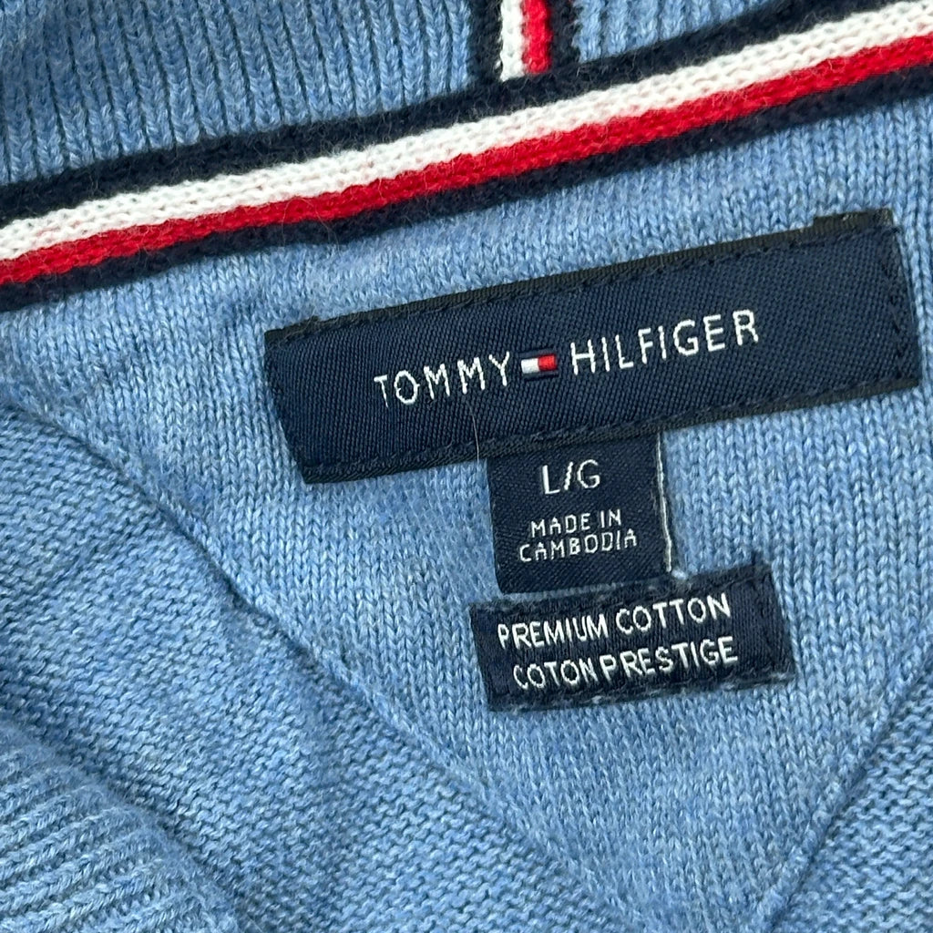 Tommy Hilfiger Zip Up - Large Blue Cotton - Image 3
