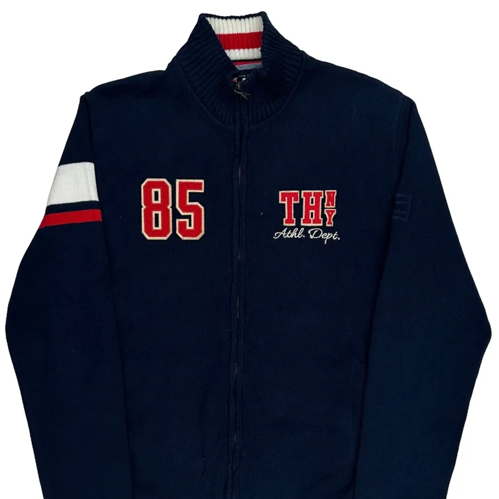 Tommy Hilfiger Zip Up - Medium Navy Cotton - Image 5