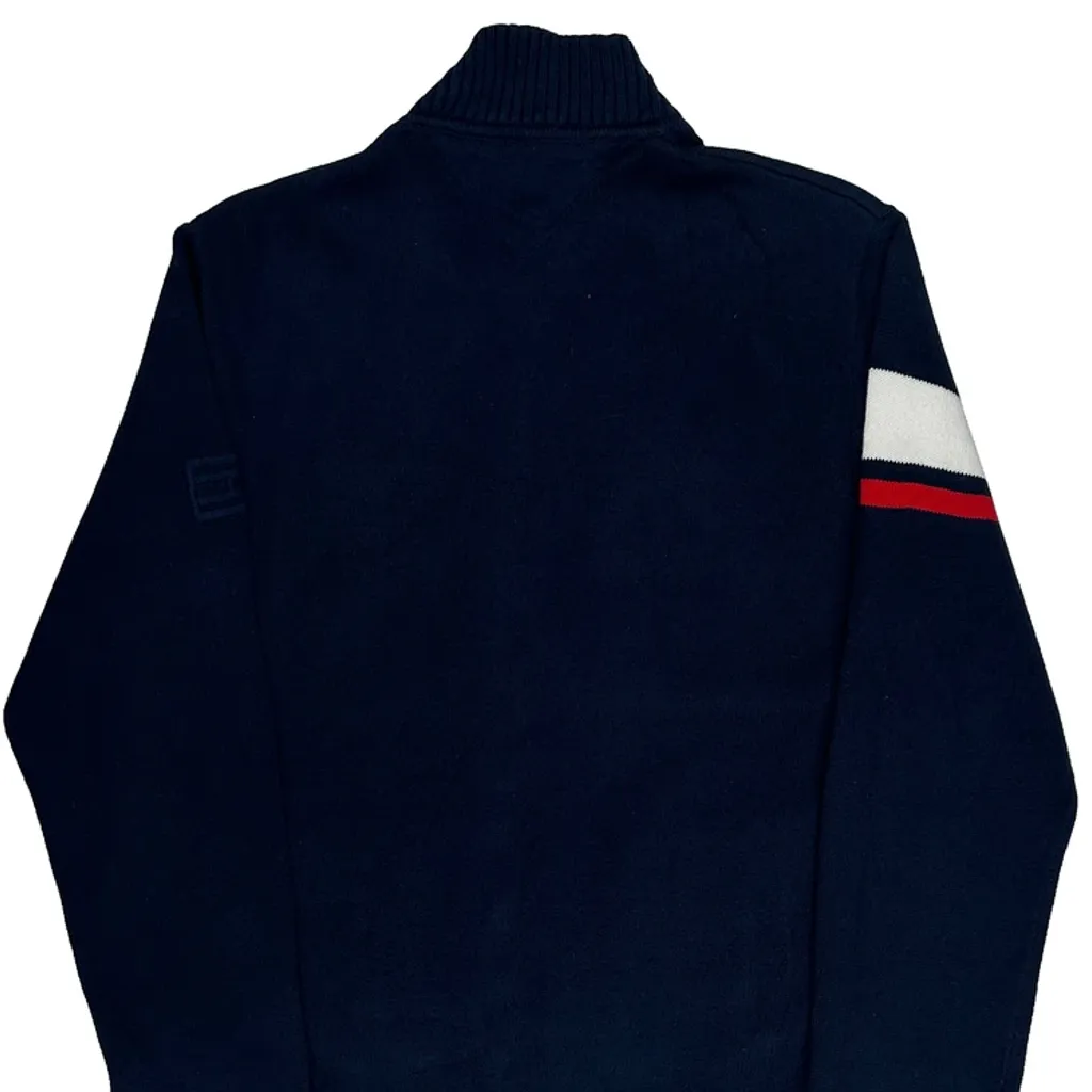 Tommy Hilfiger Zip Up - Medium Navy Cotton - Image 6