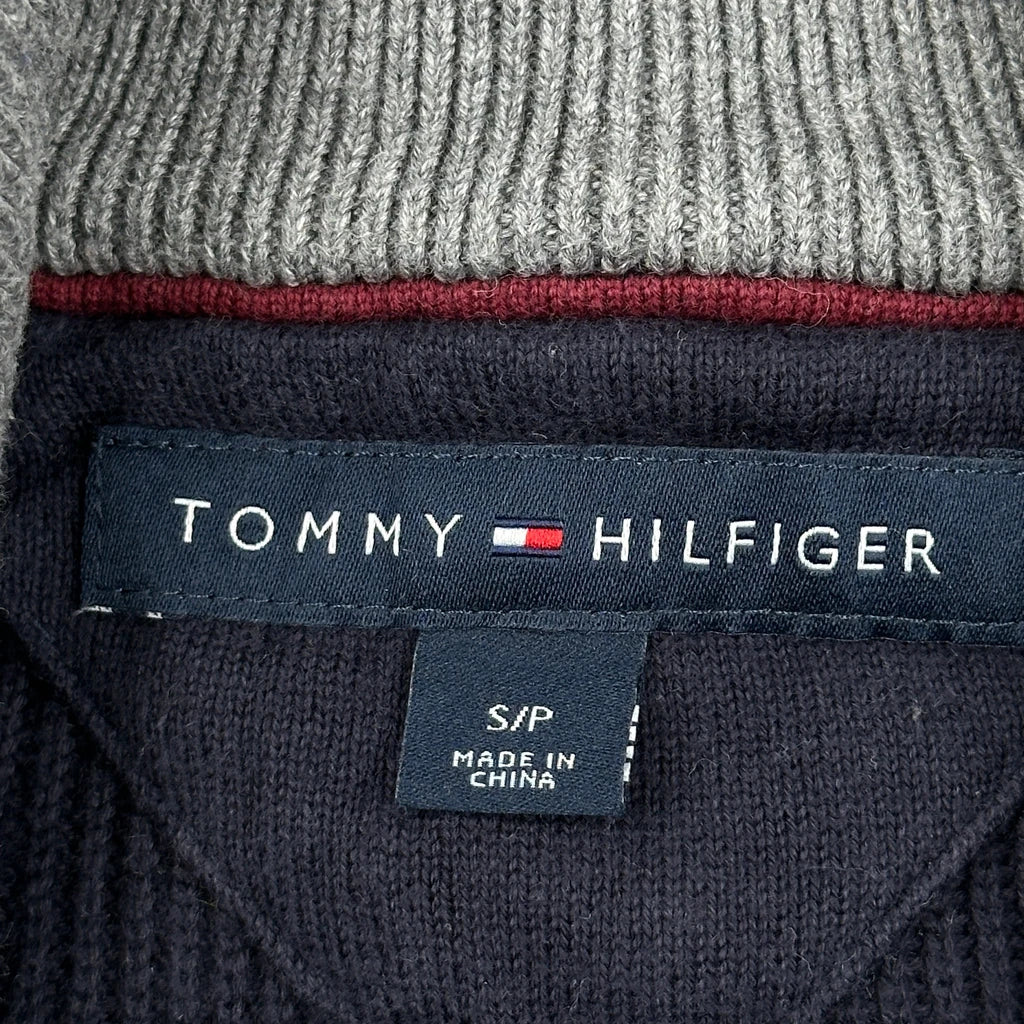 Tommy Hilfiger Zip Up - Small Navy Cotton - Image 3
