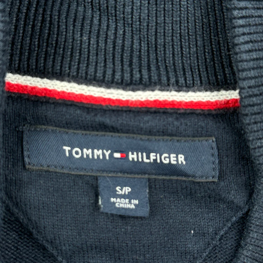Tommy Hilfiger Zip Up - Small Navy Cotton - Image 3