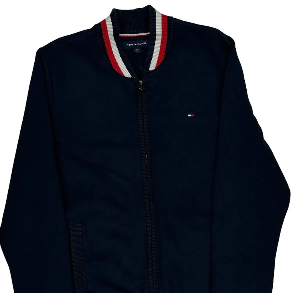 Tommy Hilfiger Zip Up - Small Navy Cotton - Image 4