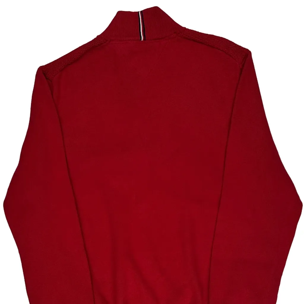 Tommy Hilfiger Zip Up - XL Red Cotton - Image 6