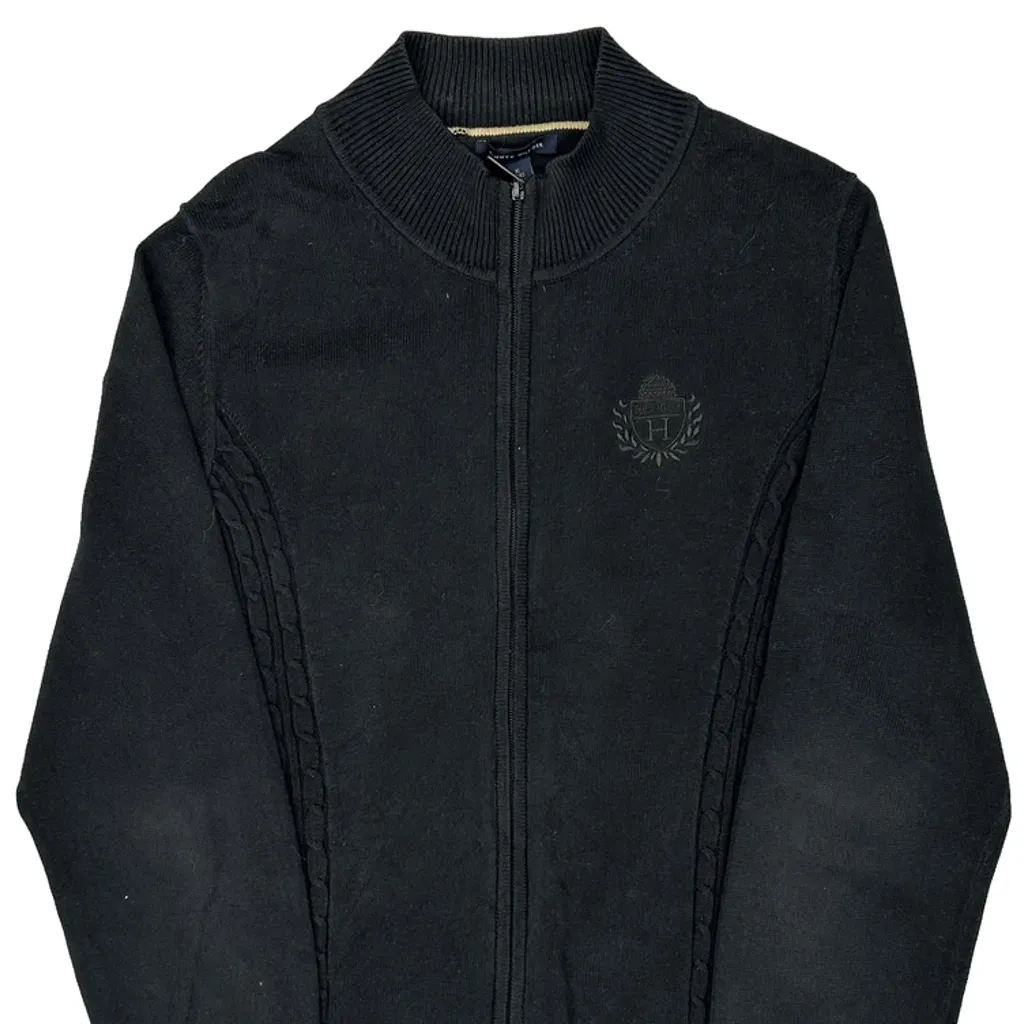 Tommy Hilfiger Zip Up - XL Black Cotton - Image 4