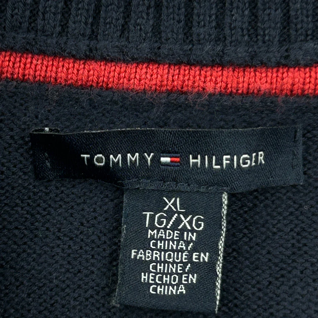 Tommy Hilfiger Zip Up - XL Navy Cotton - Image 3
