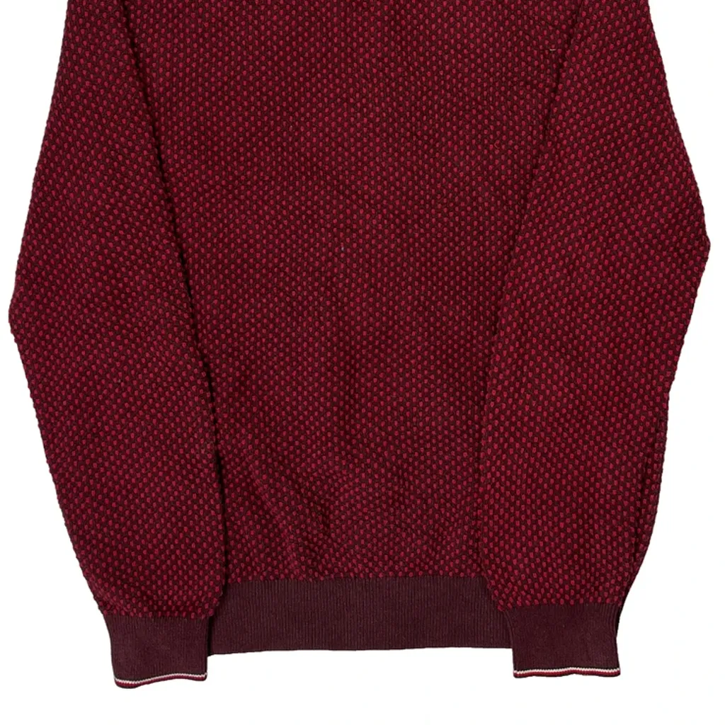 Tommy Hilfiger Zip Up - Medium Red Cotton - Image 6
