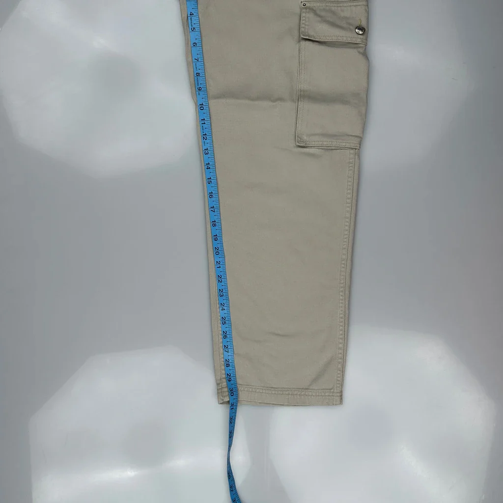 Tommy Jeans Cargo Trousers - 31W 31L Beige Cotton - Image 5