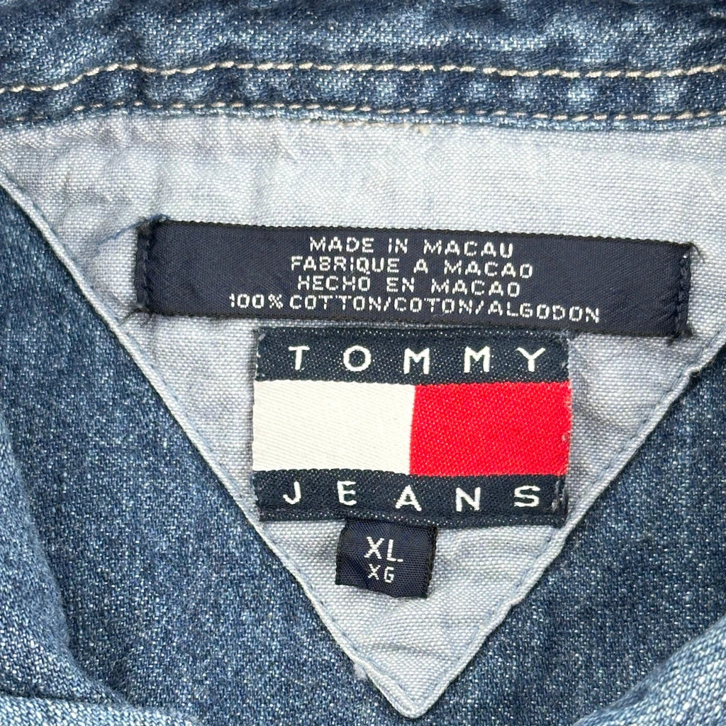 Tommy Jeans Denim Shirt - XL Blue Cotton - Image 3