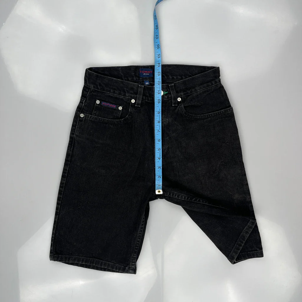 Tommy Jeans Denim Shorts - 29W 11L Black Denim - Image 4
