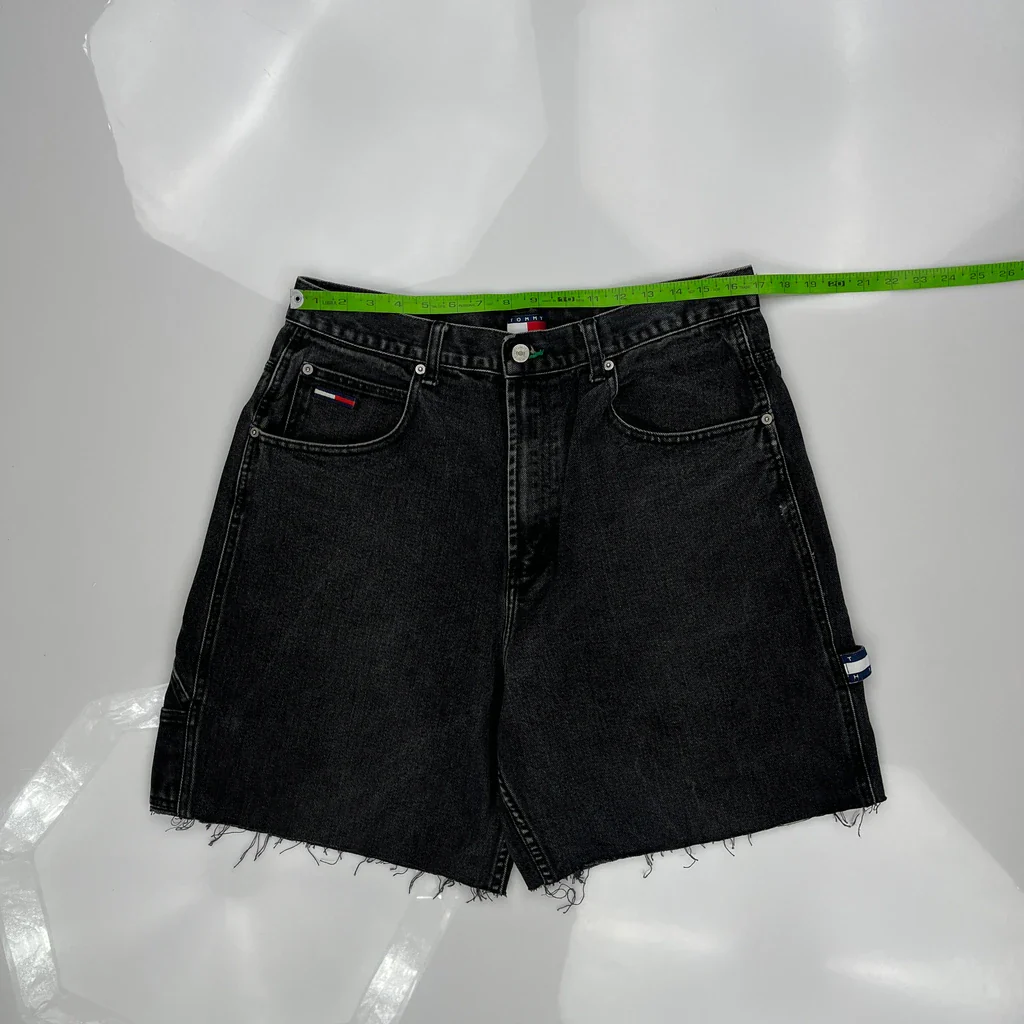 Tommy Jeans Denim Shorts - 33W 10L Black Denim - Image 3