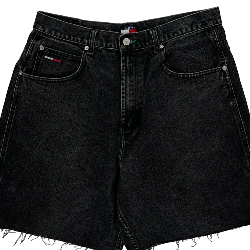 Tommy Jeans Denim Shorts - 33W 10L Black Denim - Image 9