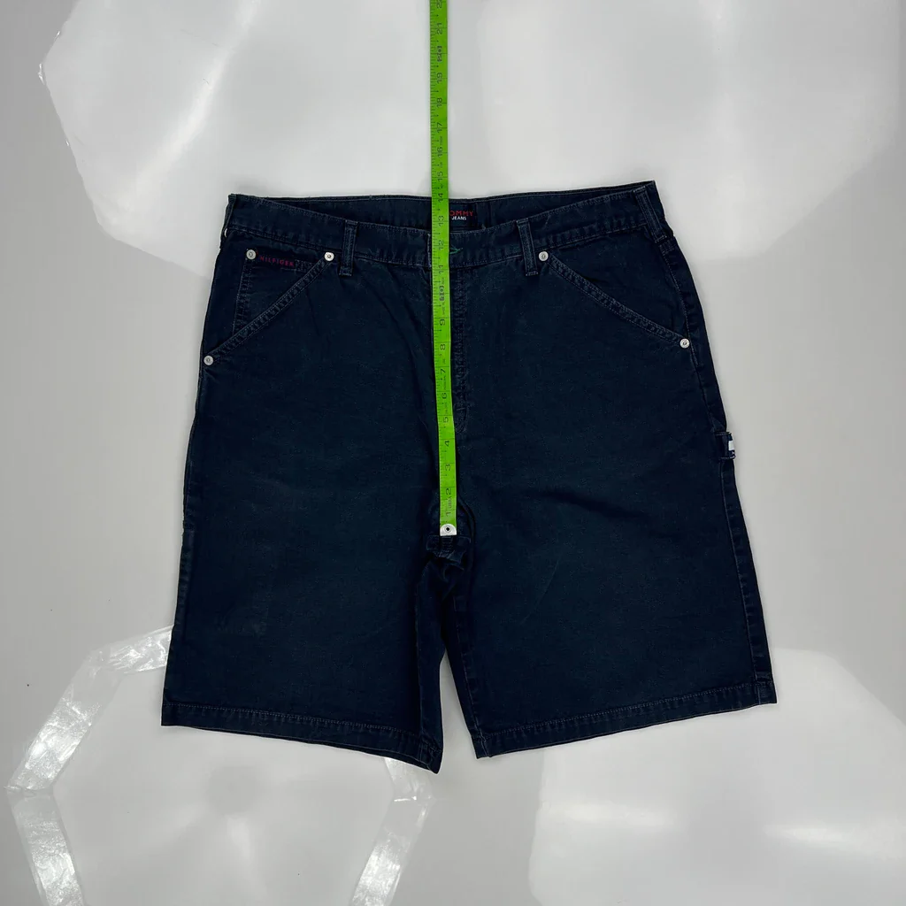 Tommy Jeans Baggy Carpenter Denim Shorts - 34W 10L Blue Denim - Image 4