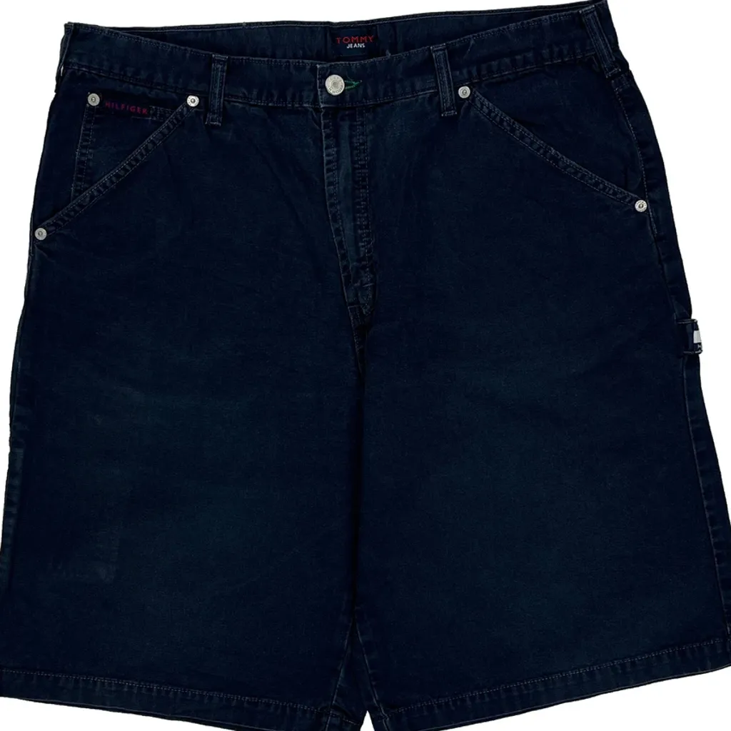 Tommy Jeans Baggy Carpenter Denim Shorts - 34W 10L Blue Denim - Image 7