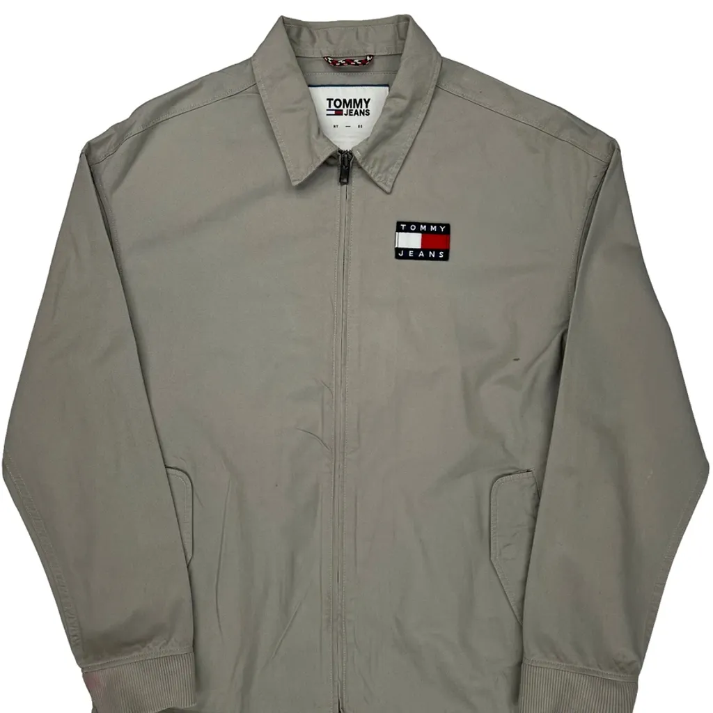 Tommy Jeans Harrington Jacket - Small Gray Cotton - Image 4