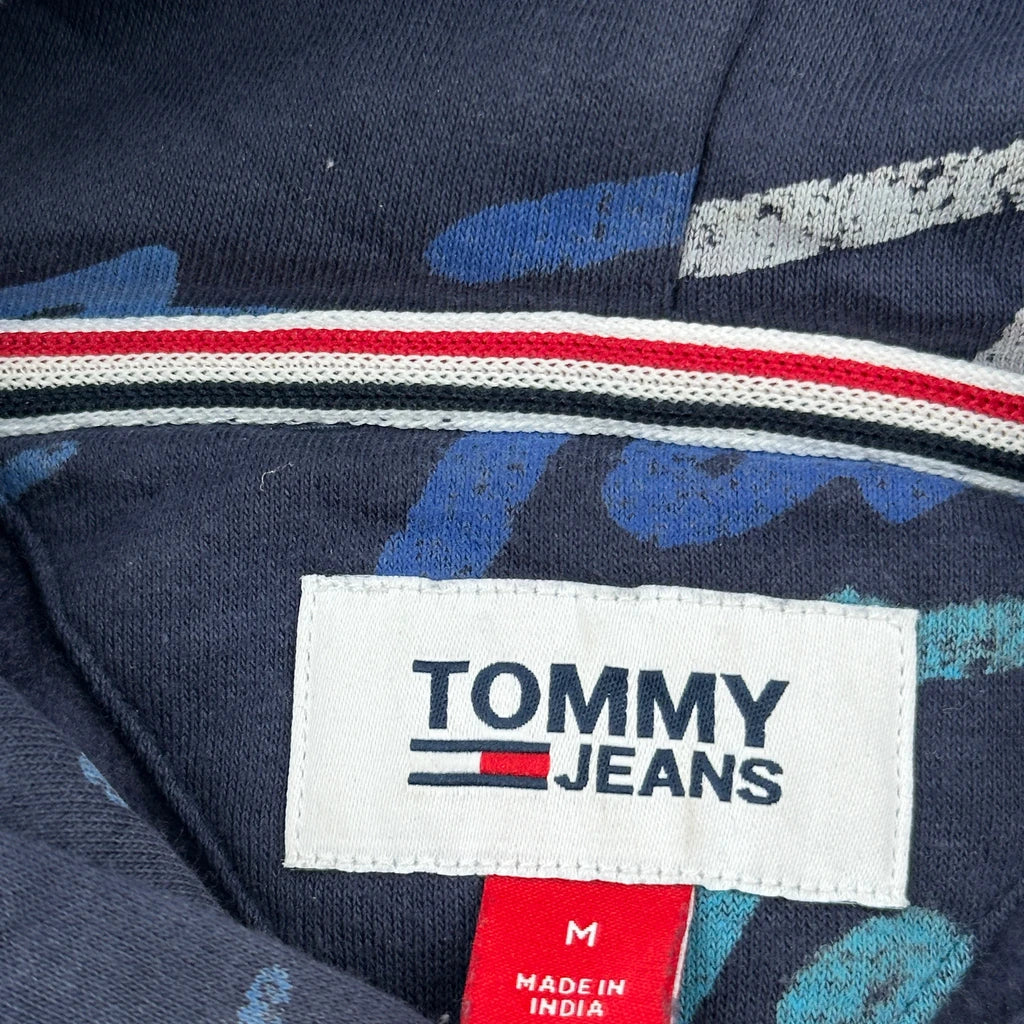 Tommy Jeans Hoodie - Medium Blue Cotton - Image 3