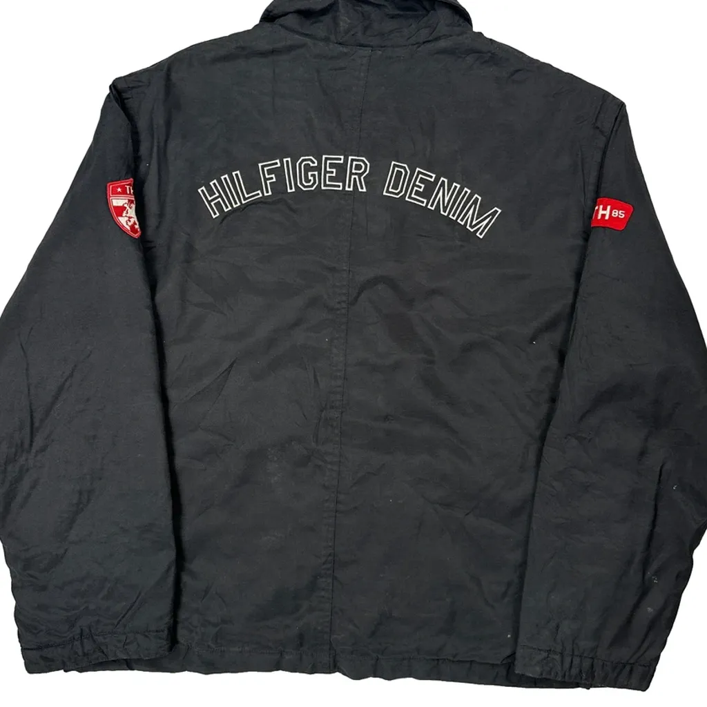 Tommy Jeans Spellout Jacket - XL Black Polyester - Image 7