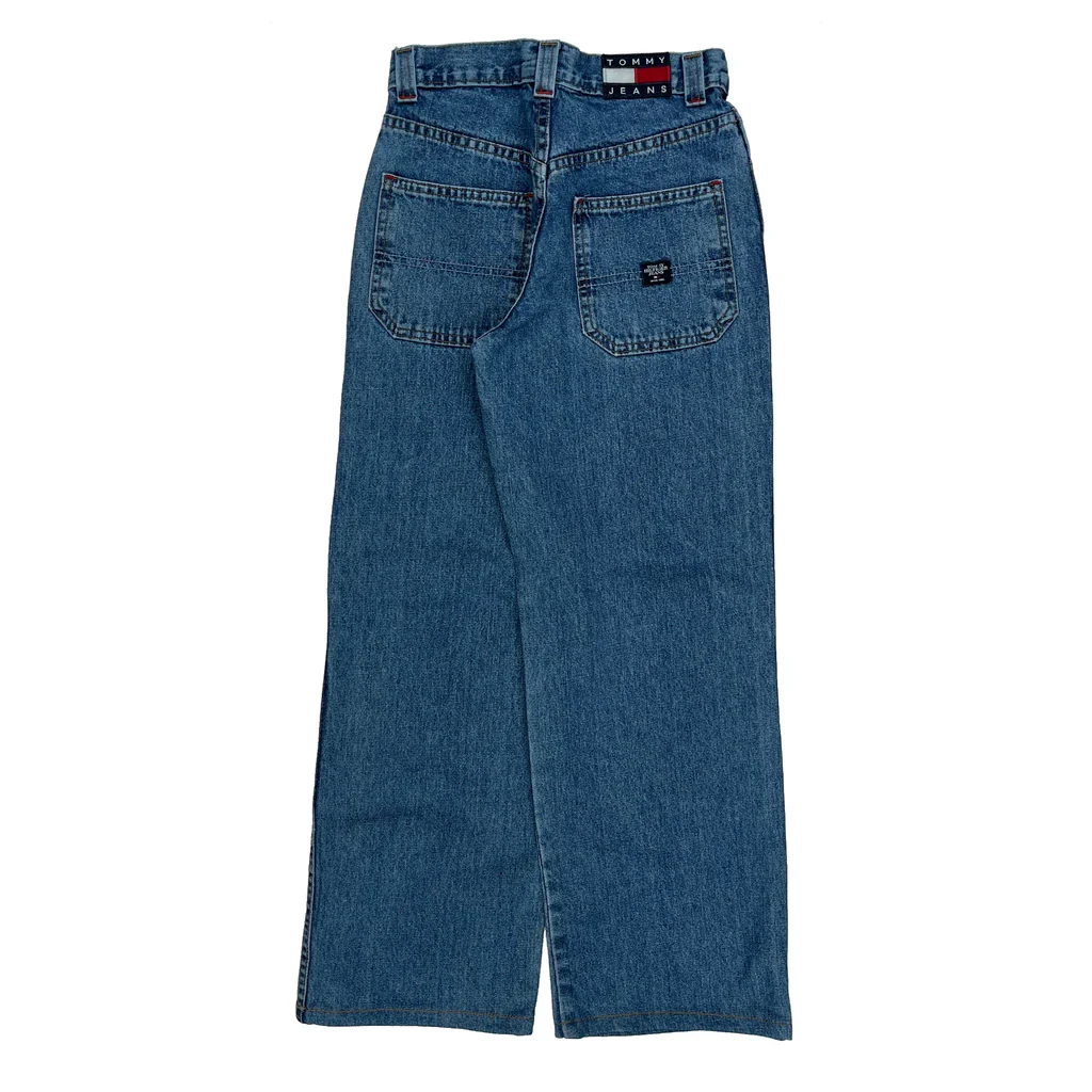 Tommy Jeans Wide Leg Jeans - 24W UK 6 Blue Denim