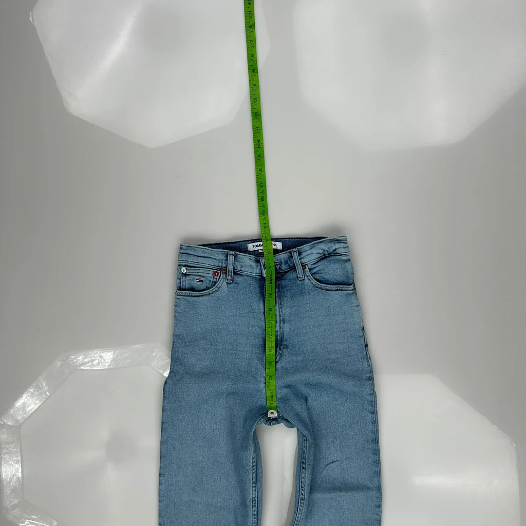 Tommy Jeans Flared Jeans - 24W UK 6 Light Wash Cotton - Image 4