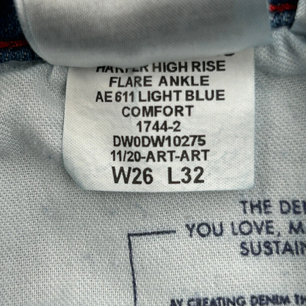 Tommy Jeans Flared Jeans - 24W UK 6 Light Wash Cotton - Image 7