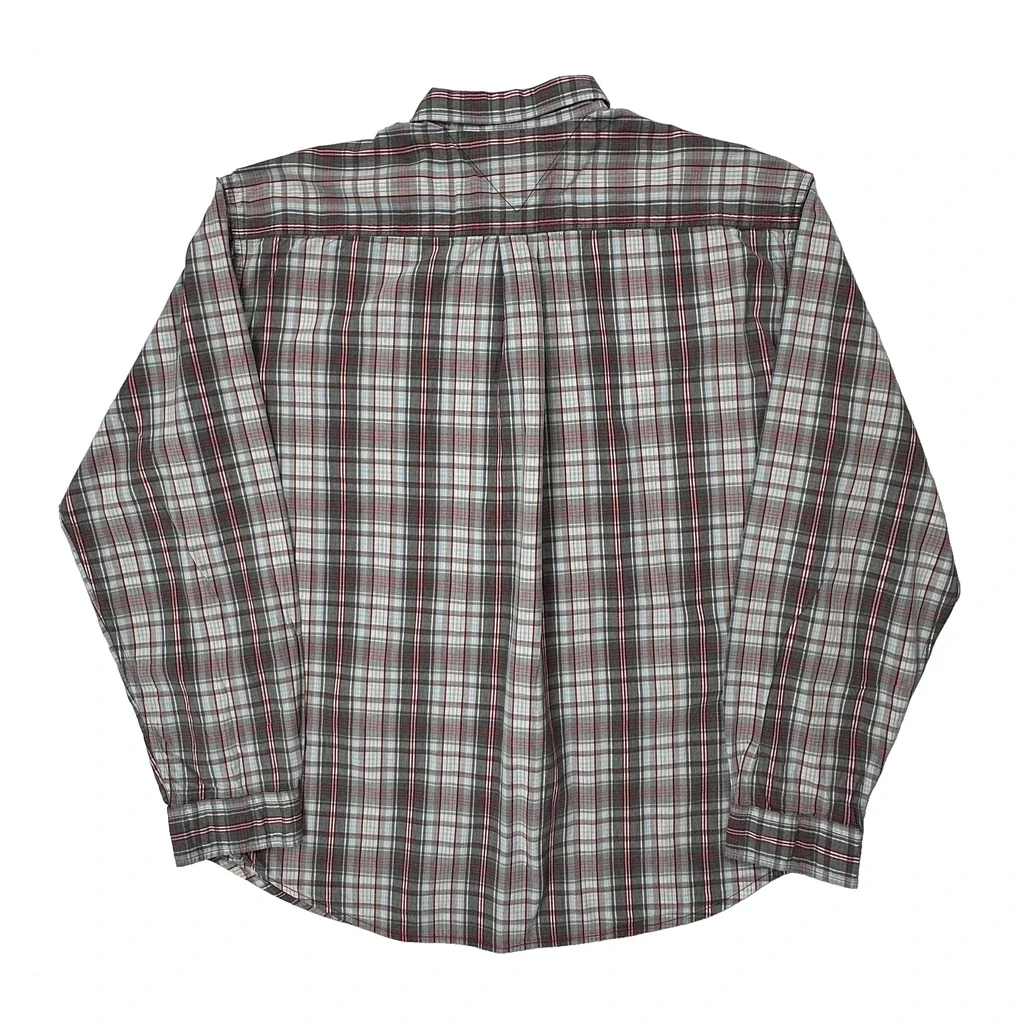 Tommy Jeans Checked Shirt - XL Grey Cotton - Image 2