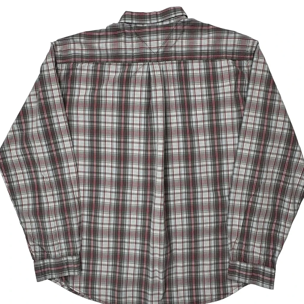 Tommy Jeans Checked Shirt - XL Grey Cotton - Image 6