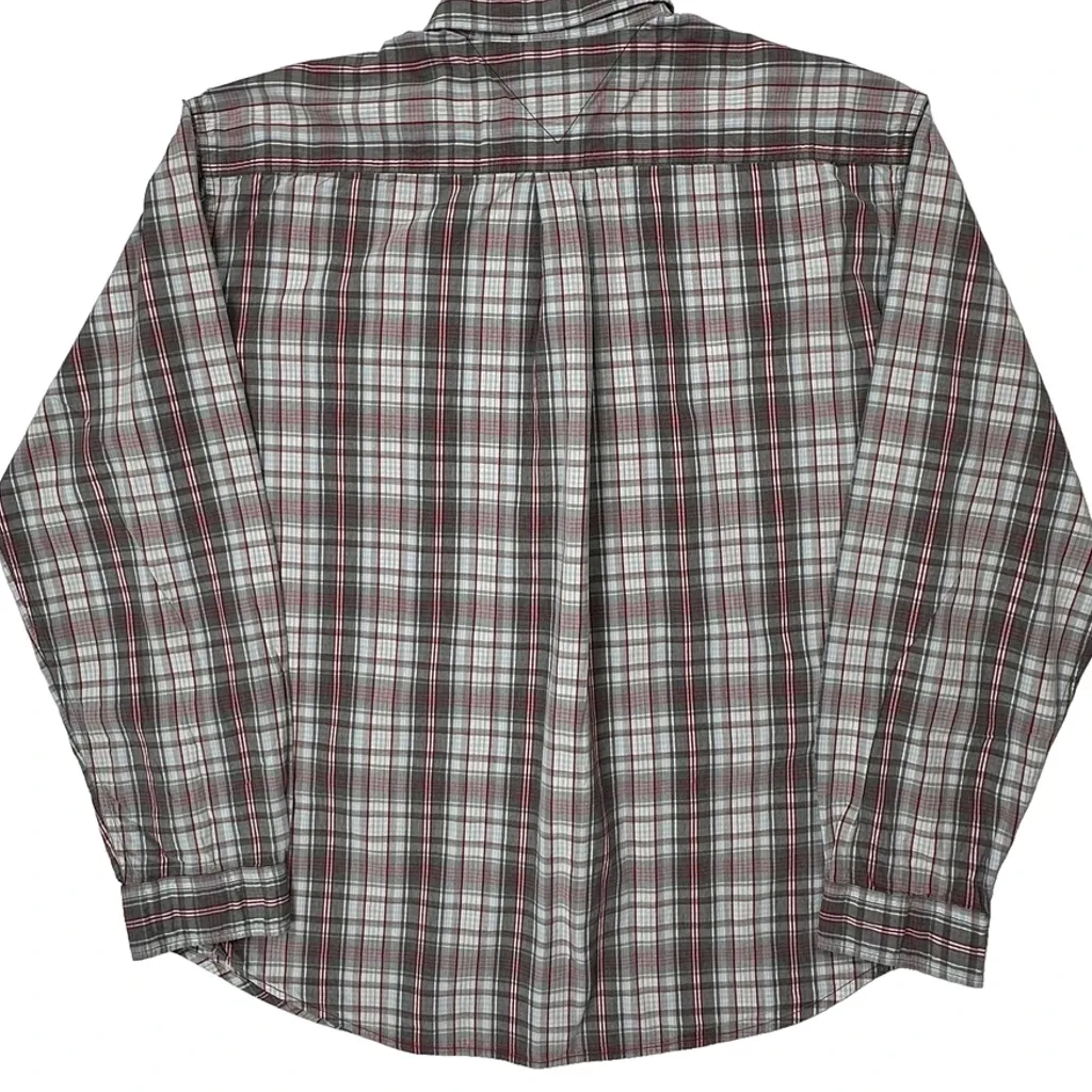 Tommy Jeans Checked Shirt - XL Grey Cotton - Image 7