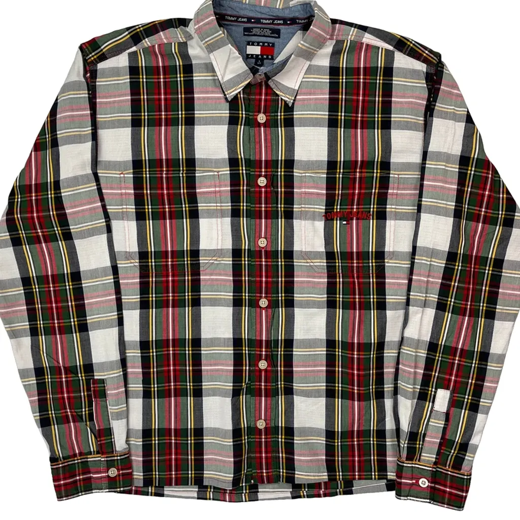 Tommy Jeans Checked Shirt - Large Multicoloured Cotton - Image 5