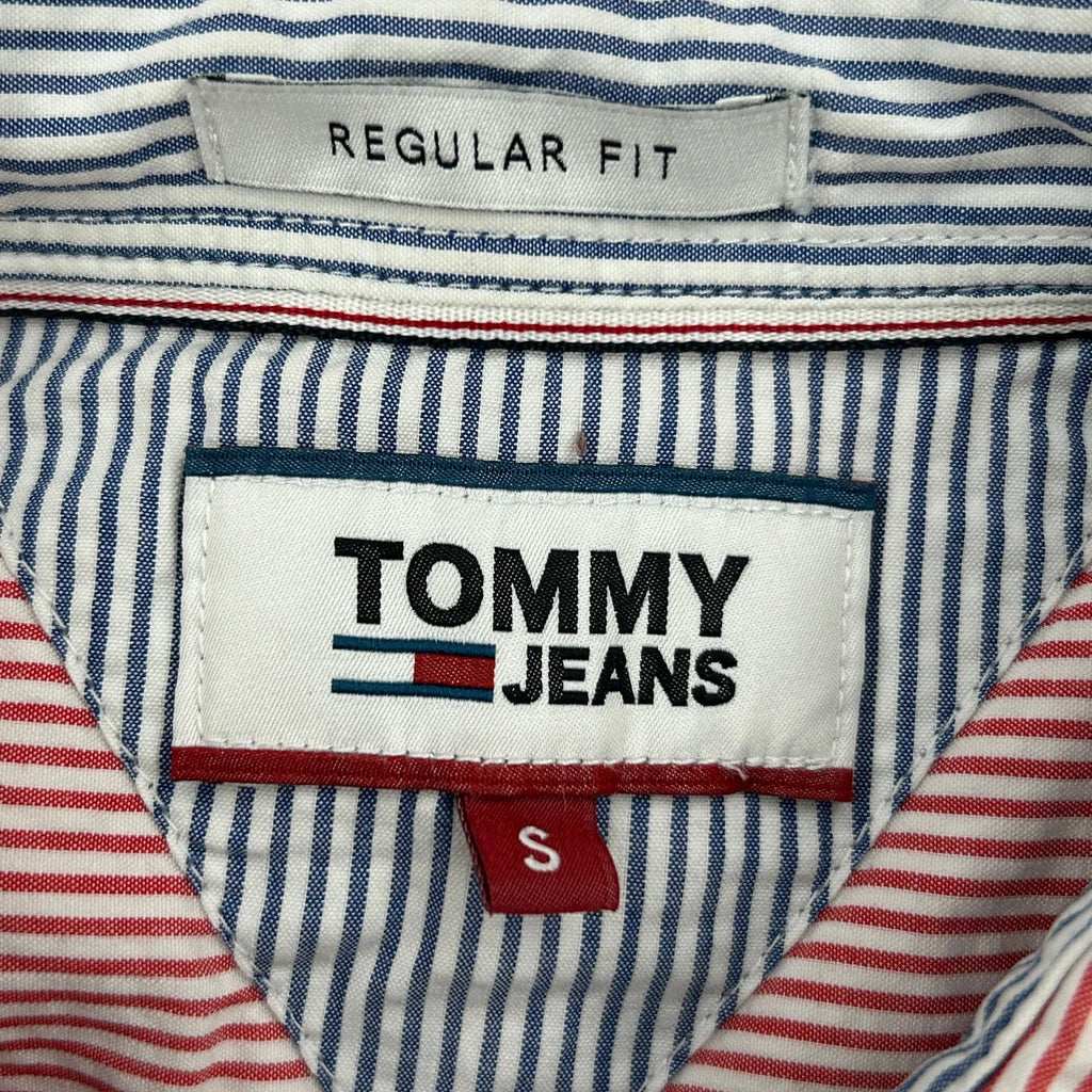 Tommy Jeans Striped Shirt - Small Red Cotton - Image 3