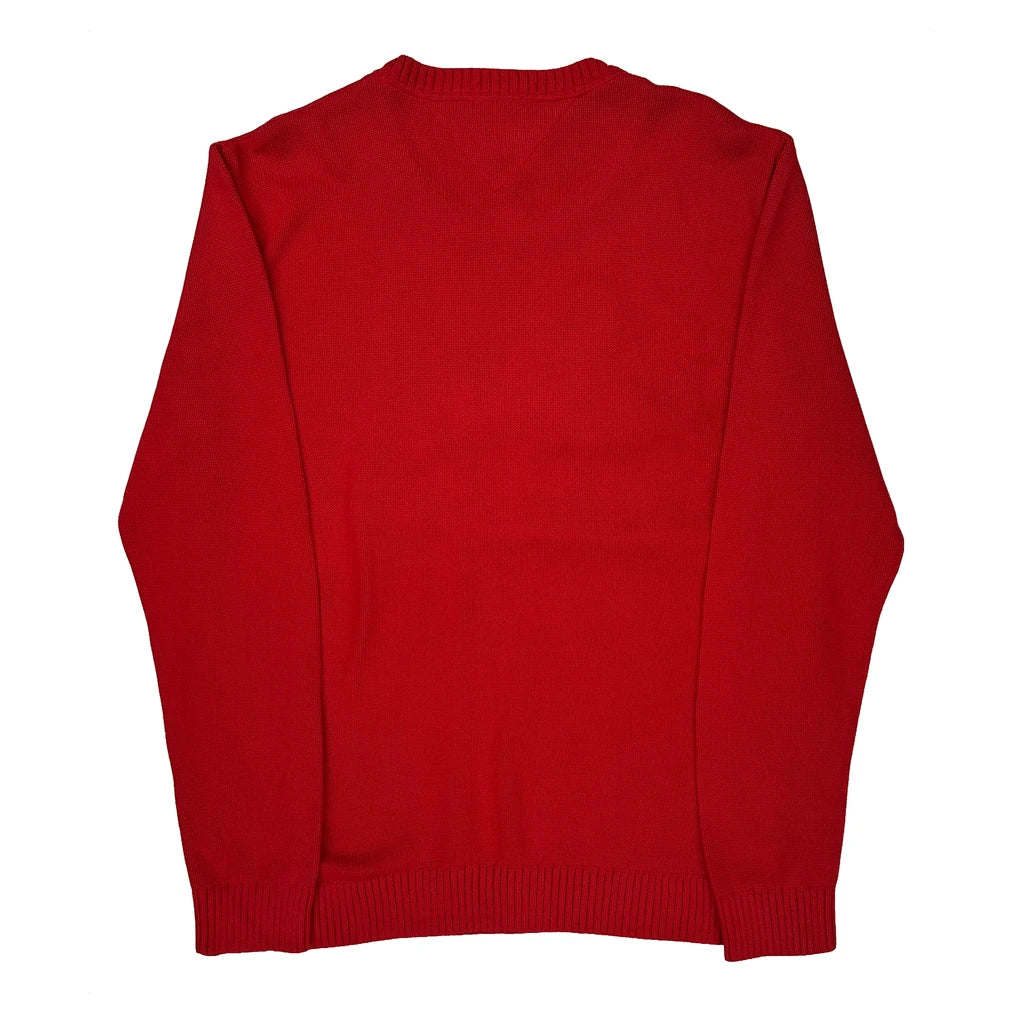 Tommy Jeans Sweater - XL Red Cotton - Image 2