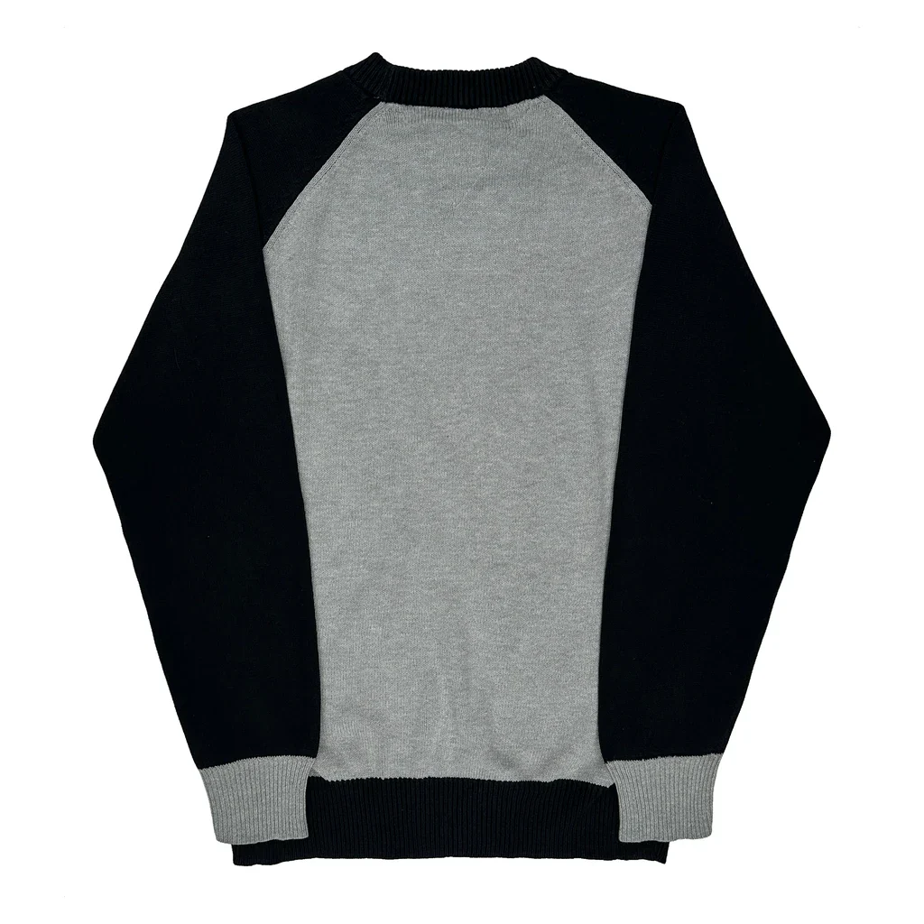 Tommy Jeans Spellout Sweatshirt - Large Gray Cotton - Image 2