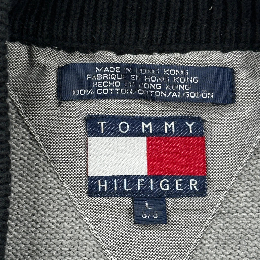 Tommy Jeans Spellout Sweatshirt - Large Gray Cotton - Image 3