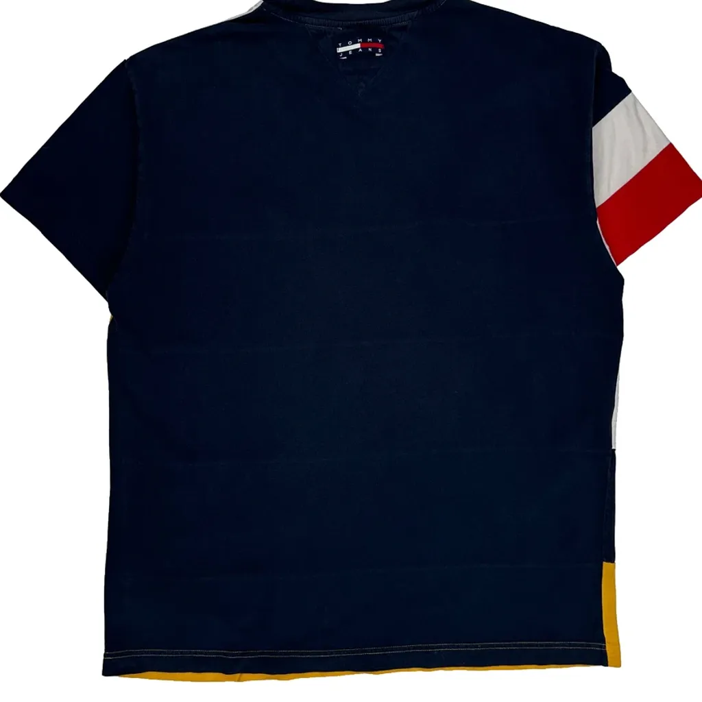 Tommy Jeans Striped T-Shirt - Large Multicoloured Cotton - Image 7