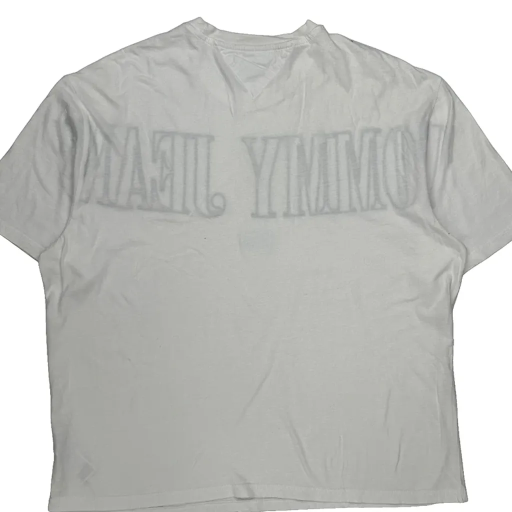 Tommy Jeans Spellout T-Shirt - Large White Cotton - Image 6