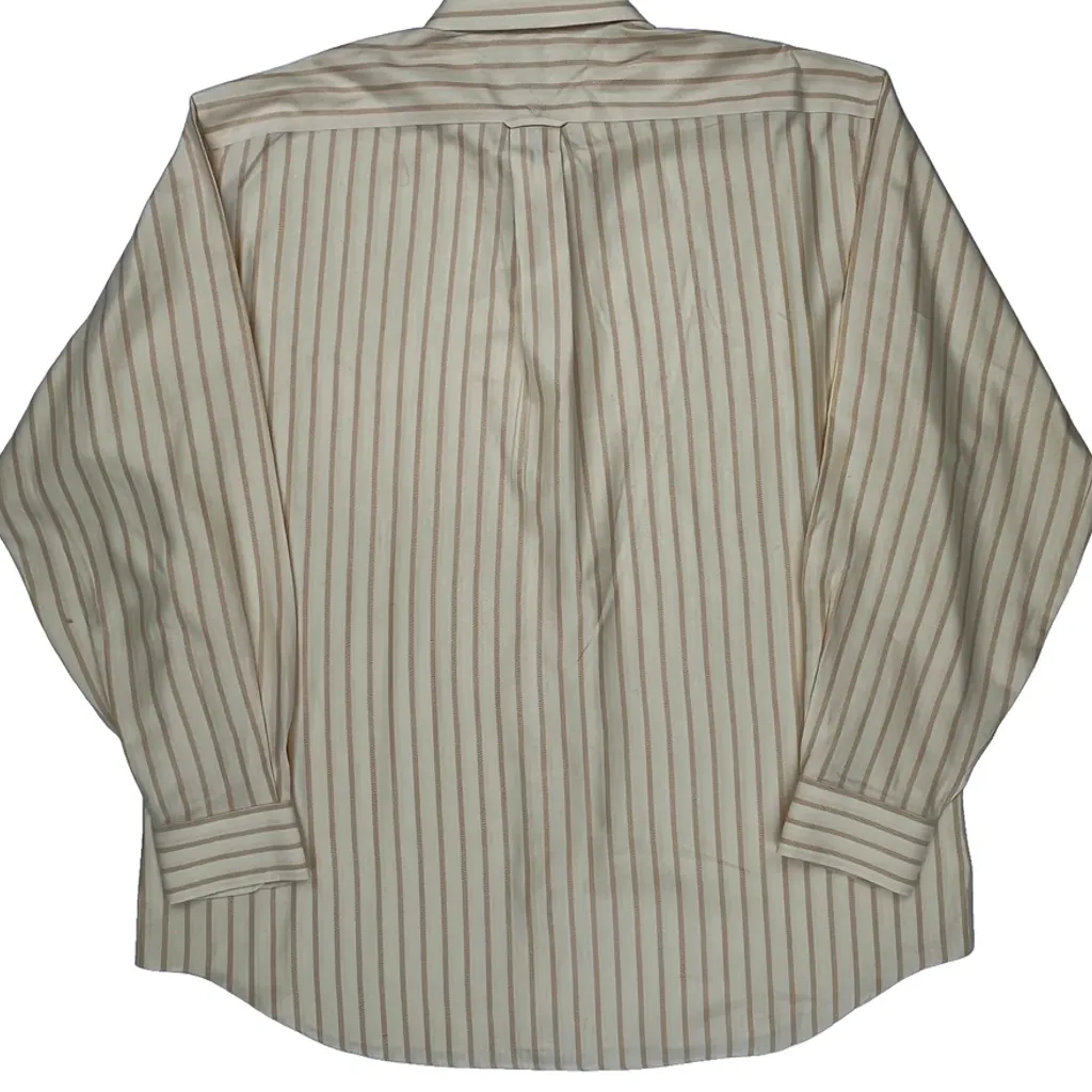 Tommy Traveler Tommy Hilfiger Striped Shirt - XL Beige Cotton - Image 6