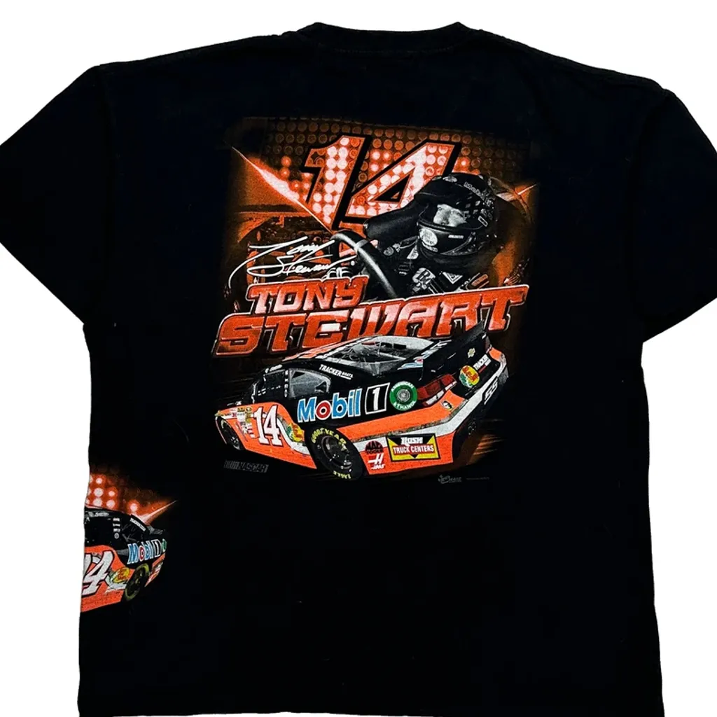 Tony Stewart Chase Authentics Nascar T-Shirt - Large Black Cotton - Image 7