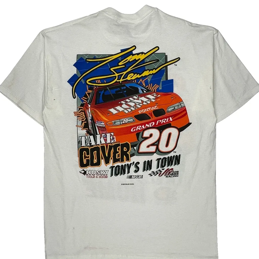 Tony Stewart Competitors View Nascar T-Shirt - Large White Cotton - Image 6
