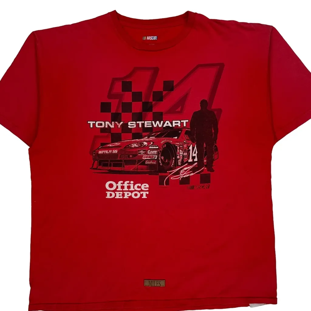 Tony Stewart Nascar T-Shirt - 2XL Red Cotton - Image 5