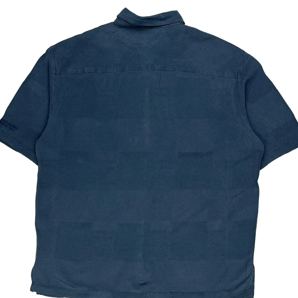 Tori Richard Short Sleeve Shirt - XL Blue Cotton - Image 6