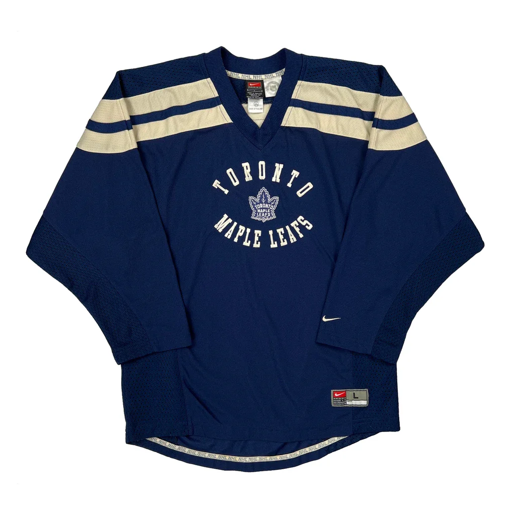 Toronto Maple Leafs Nike Nhl Jersey - Large Blue Polyester
