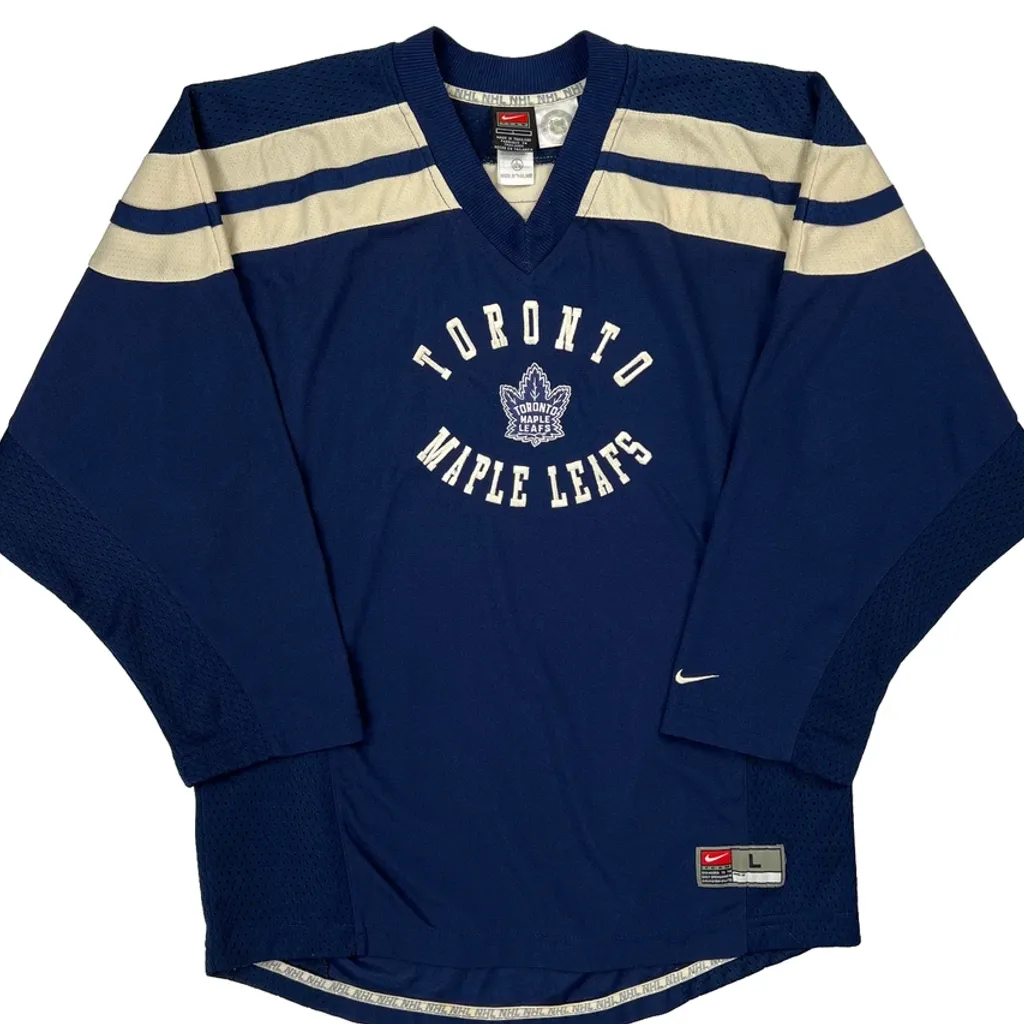 Toronto Maple Leafs Nike Nhl Jersey - Large Blue Polyester - Image 5