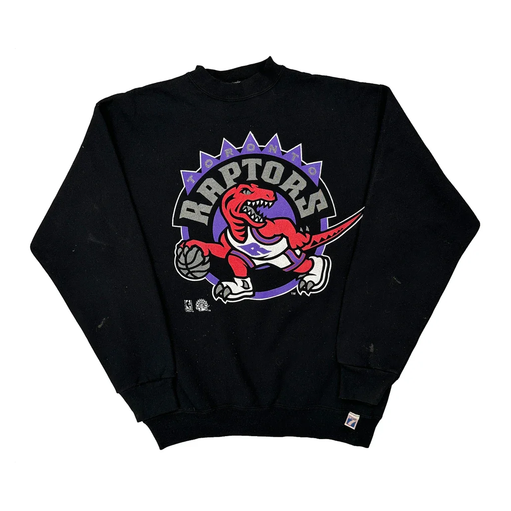 Toronto Raptors Logo 7 Nba Sweatshirt - Large Black Cotton