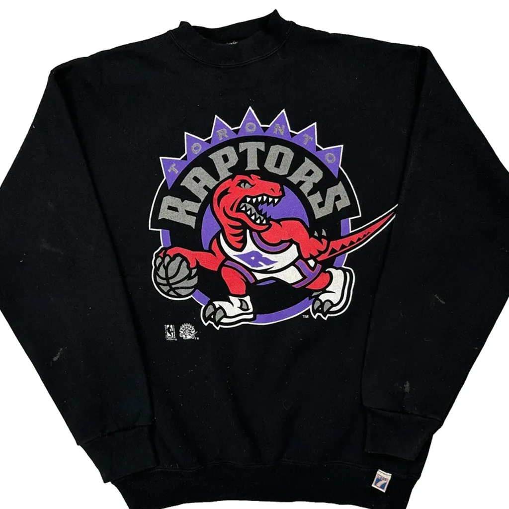 Toronto Raptors Logo 7 Nba Sweatshirt - Large Black Cotton - Image 5
