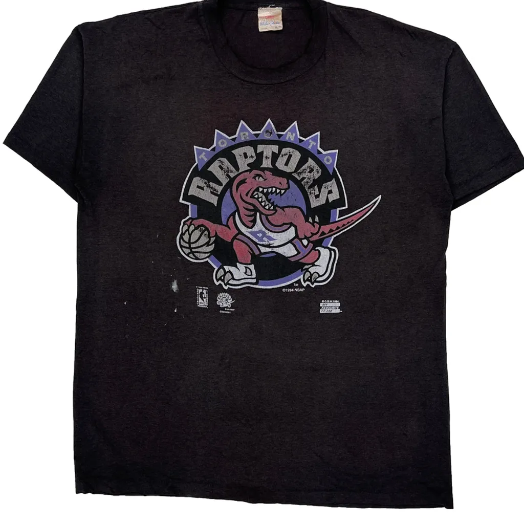 Toronto Raptors My Favourite Team Graphic T-Shirt - XL Black Cotton - Image 4